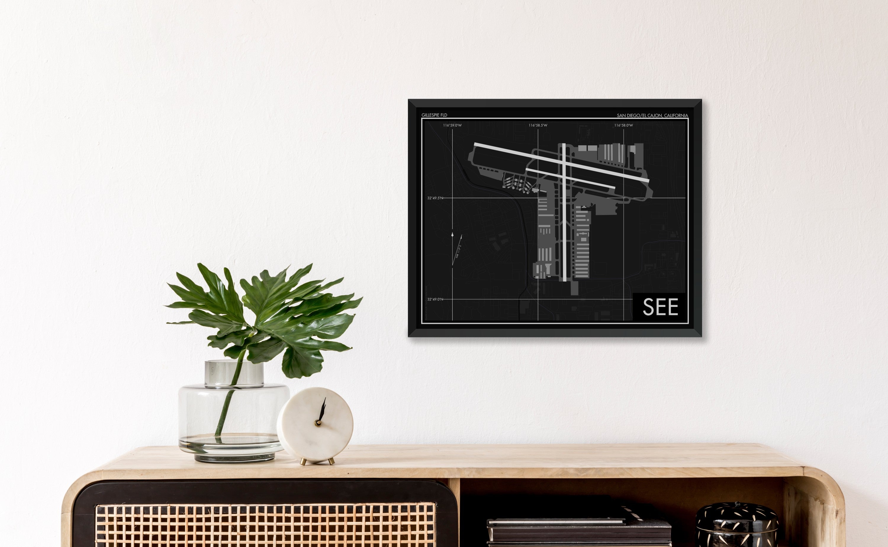 Gillespie Field (SEE) El Cajon Airport Art Print