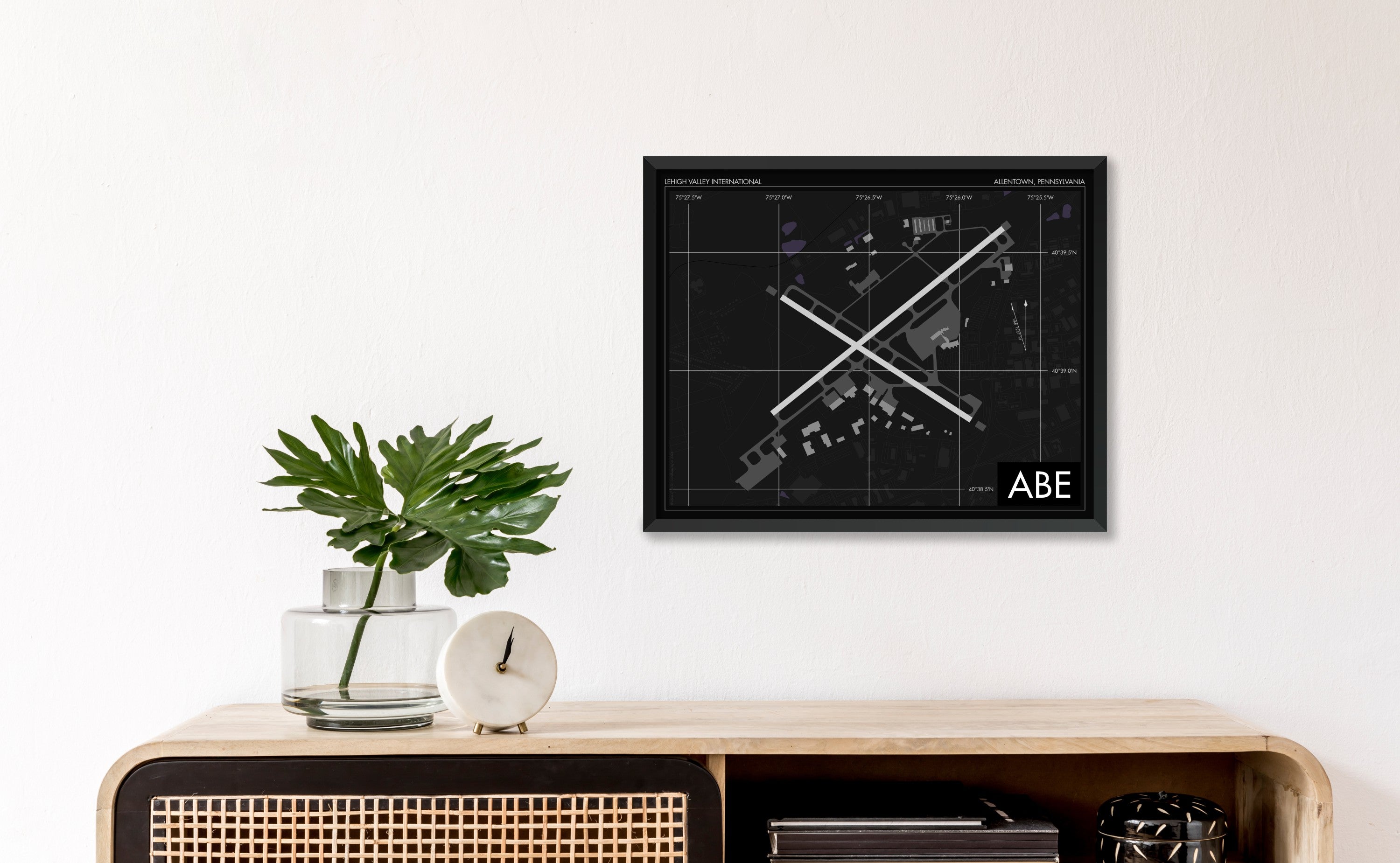 Lehigh Valley International Airport Art Print, ABE