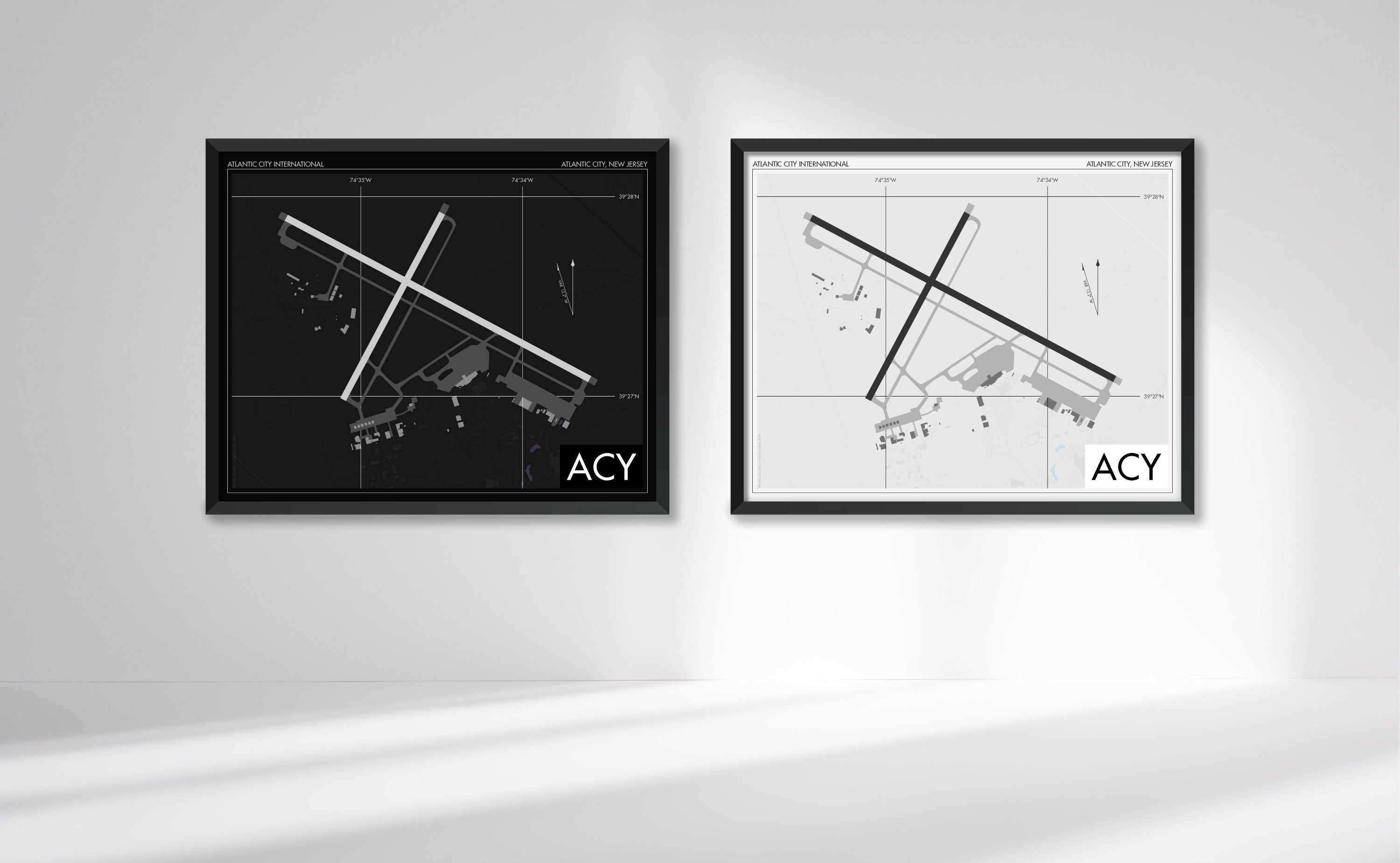 Atlantic City International Airport Art Print, ACY