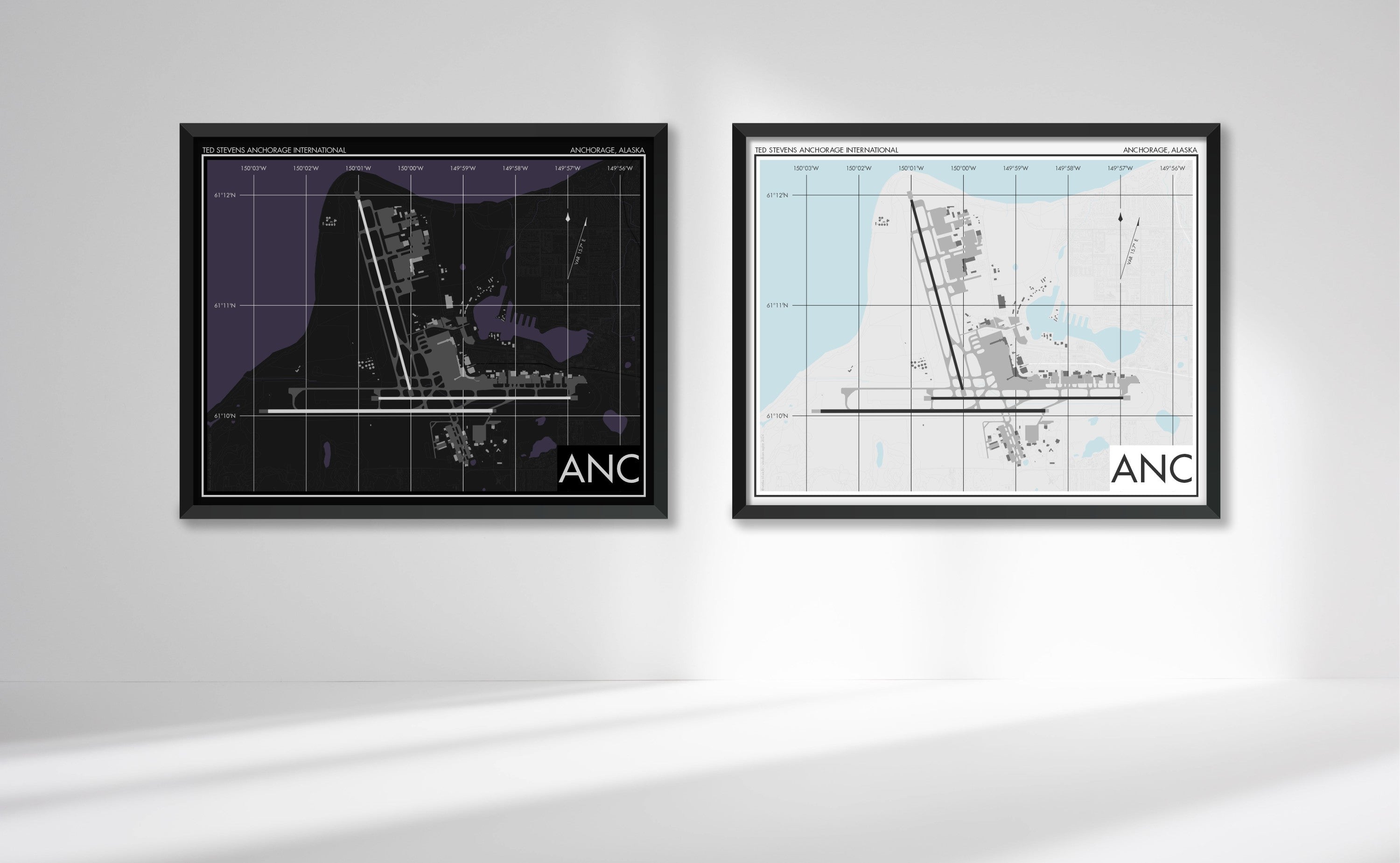 Ted Stevens Anchorage International Airport Art Print, ANC