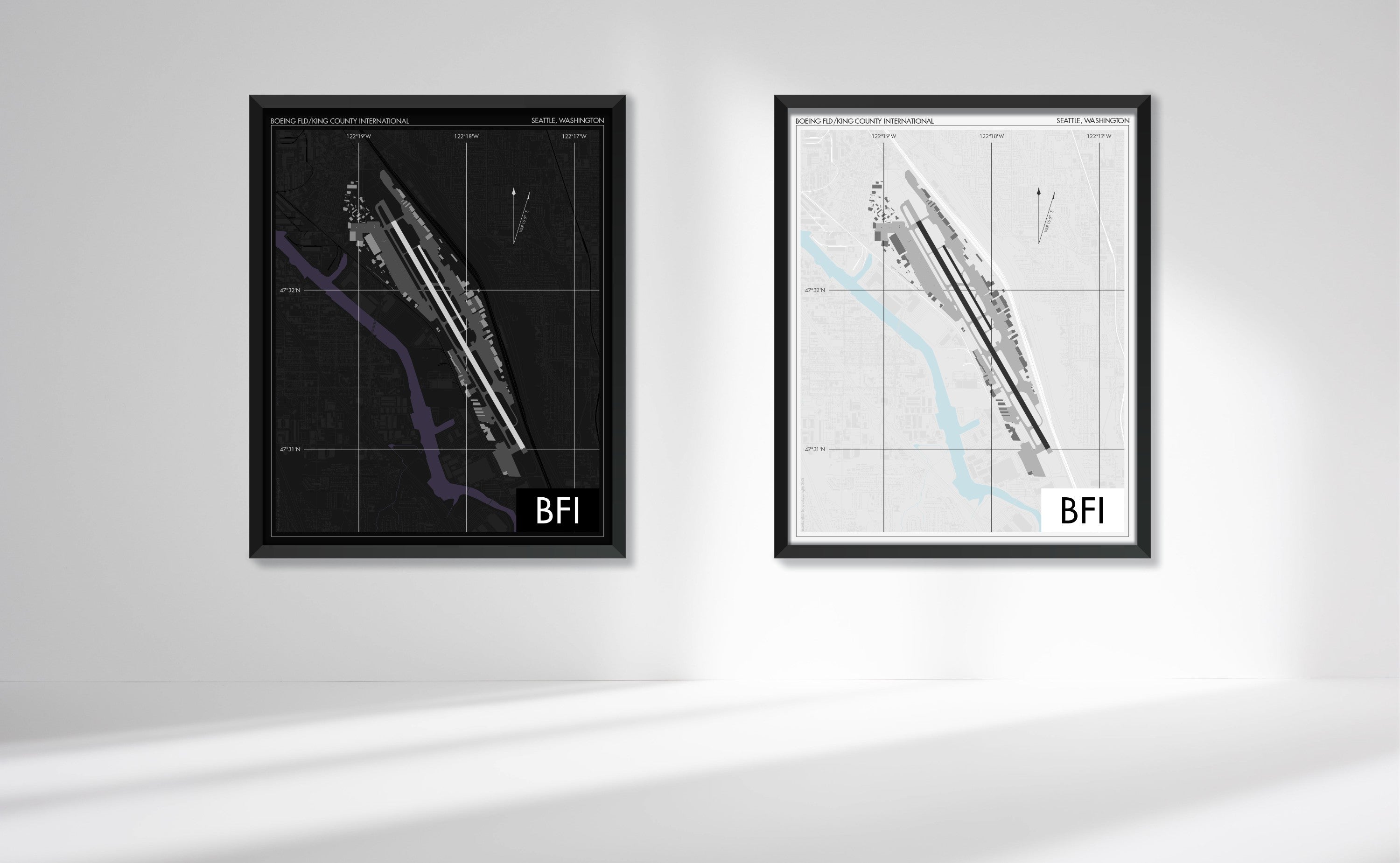 Boeing Field Airport (BFI) Art Print