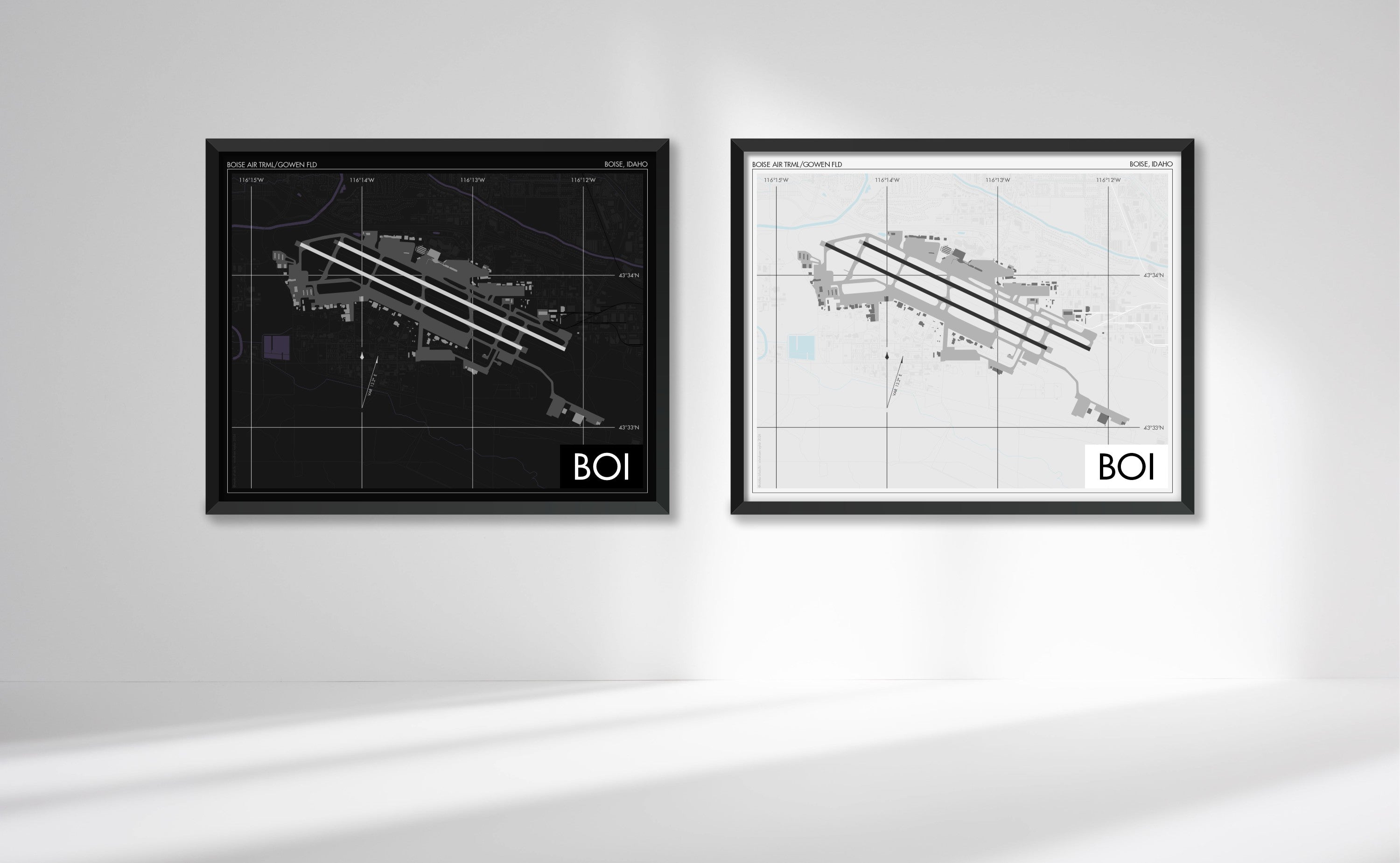 Boise Airport (BOI) Art Print