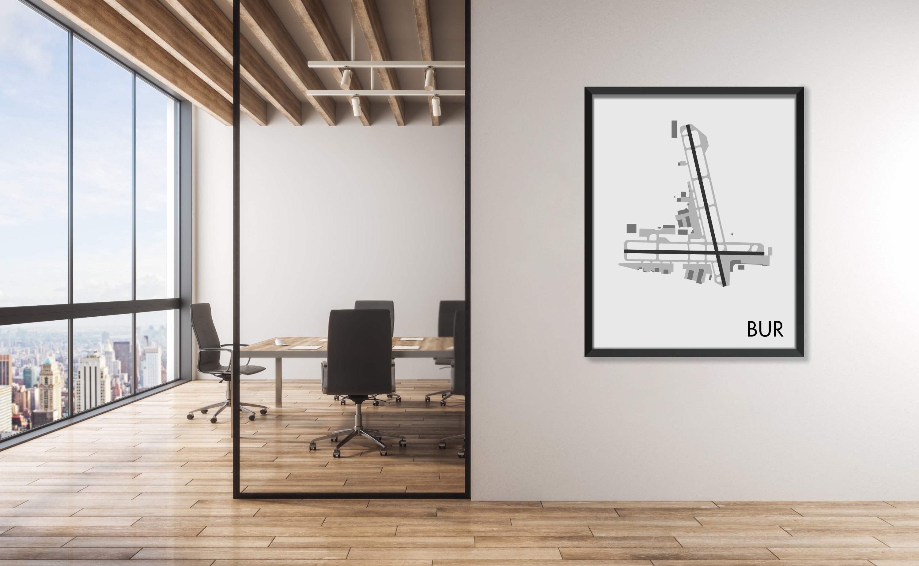 Hollywood Burbank Bob Hope Airport (BUR) Art Print