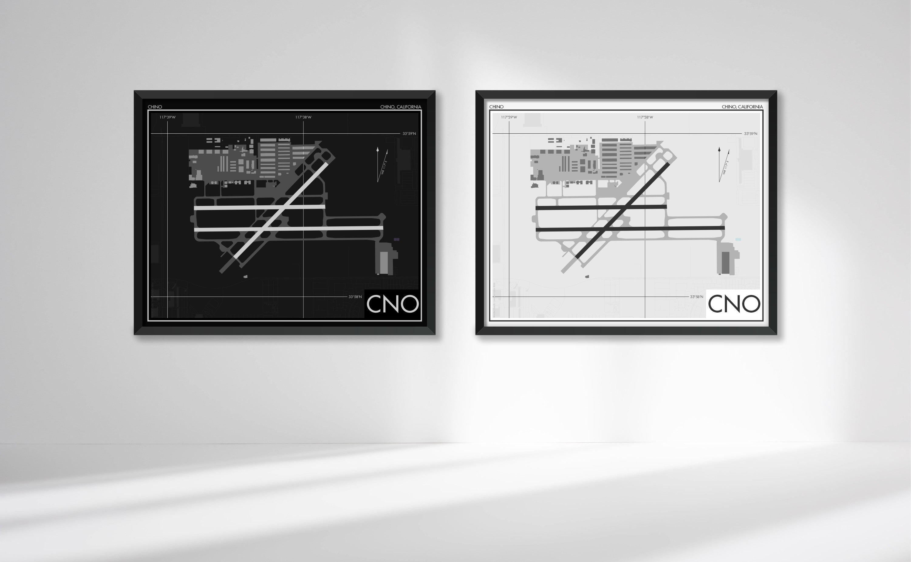 Chino Airport (CNO) Airport Art Print