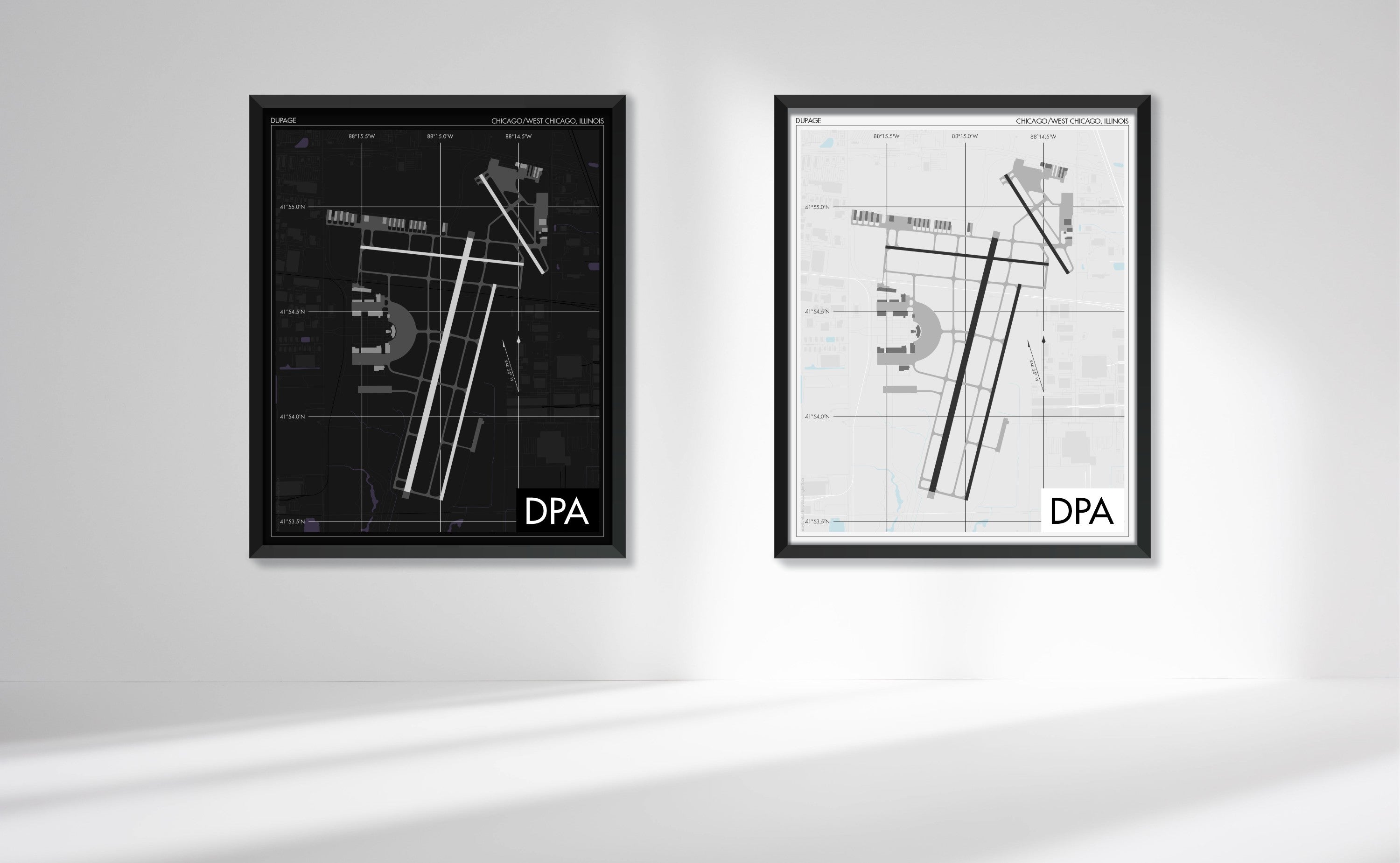 DuPage Airport (DPA) Art Print