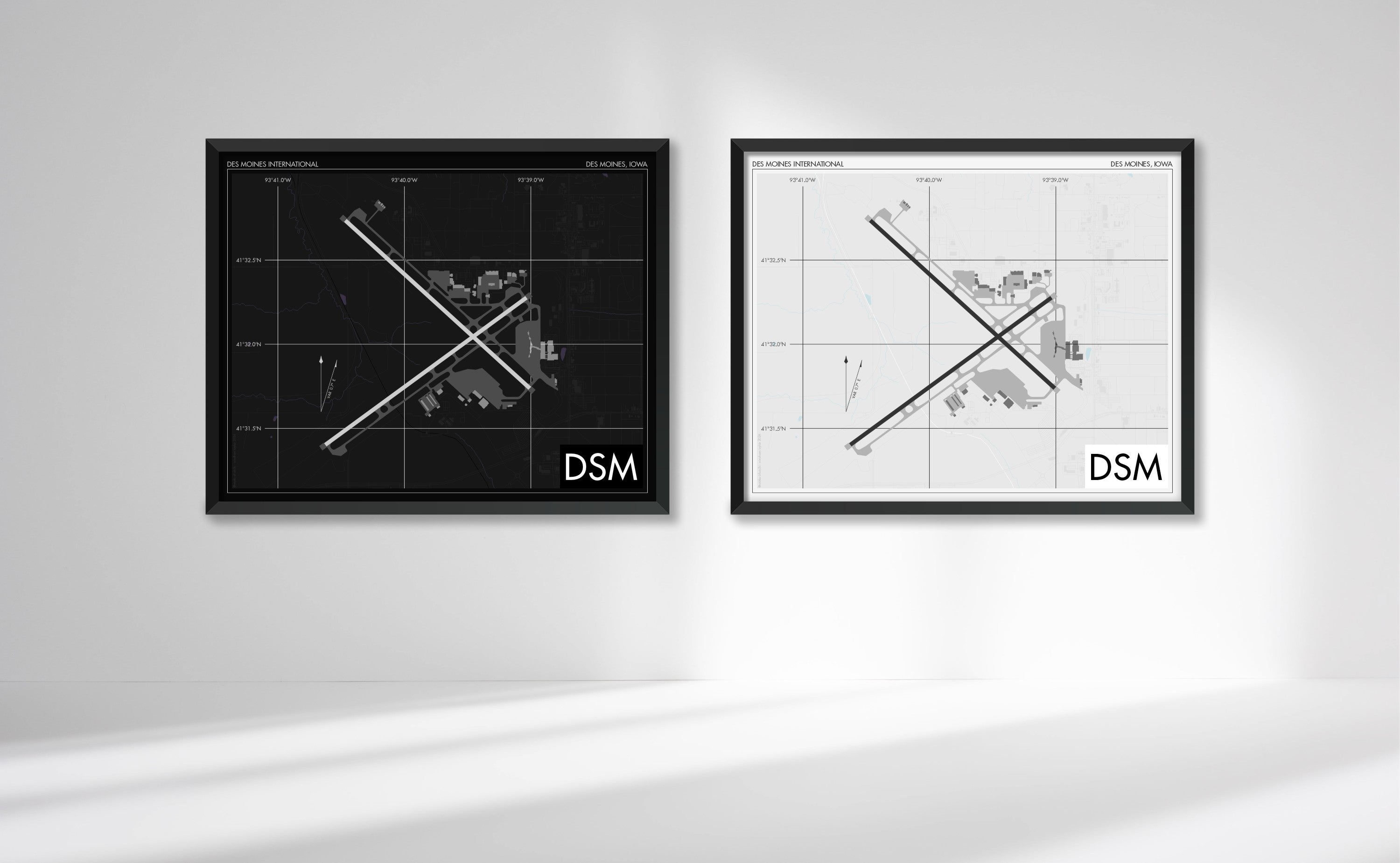 Des Moines International Airport (DSM) Art Print