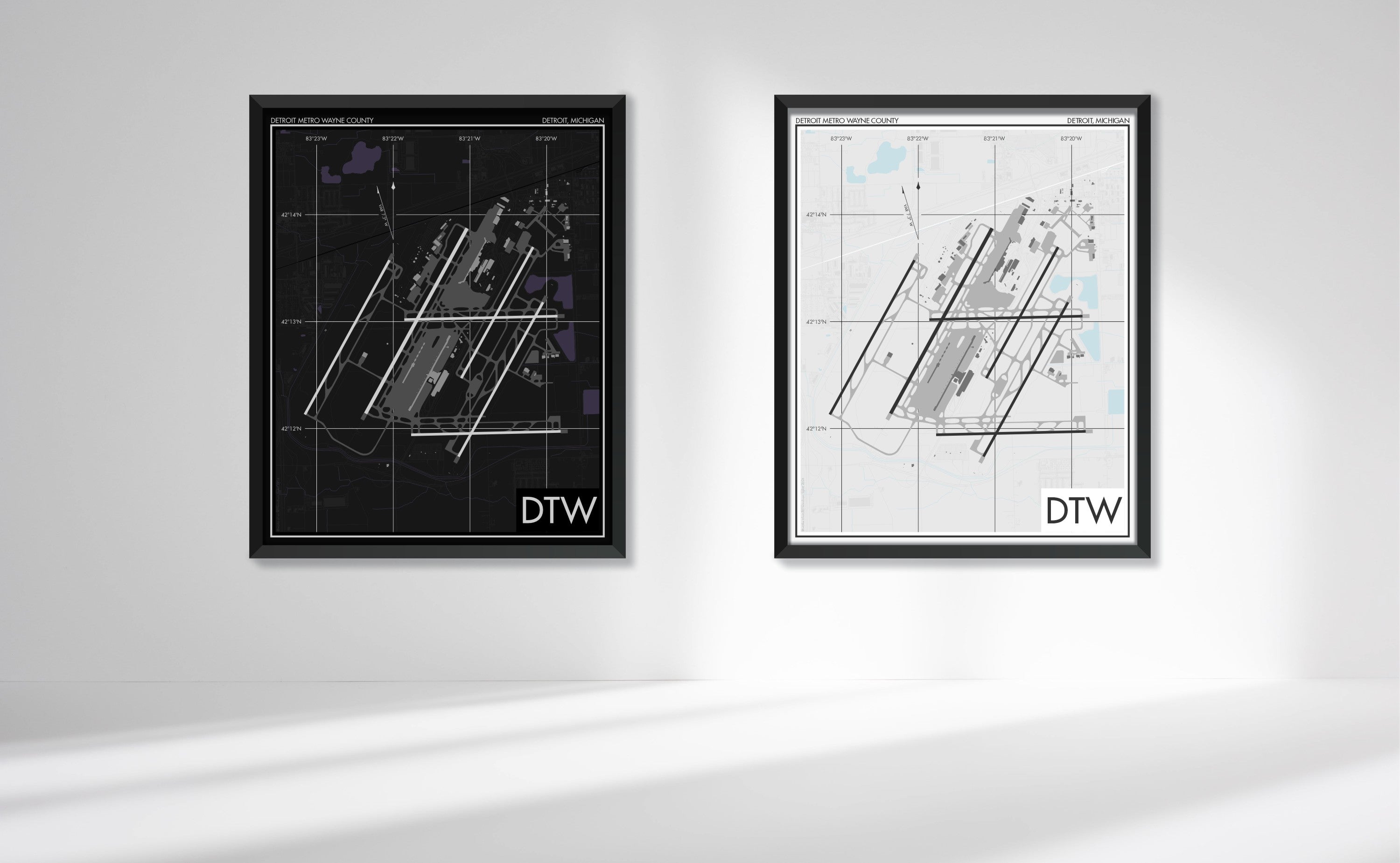 Detroit Metropolitan Wayne County Airport (DTW) Art Print