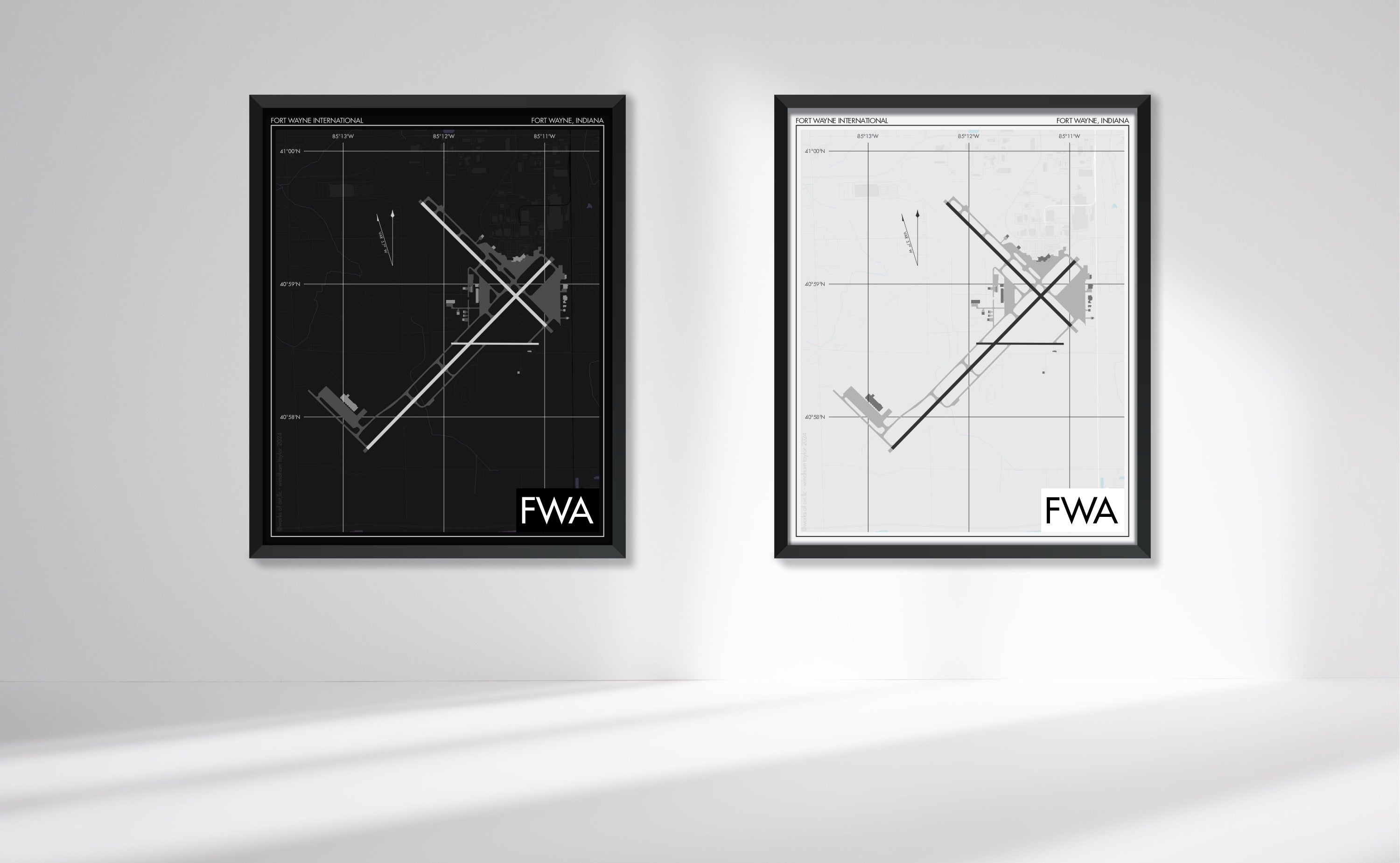 Fort Wayne International Airport (FWA) Art Print