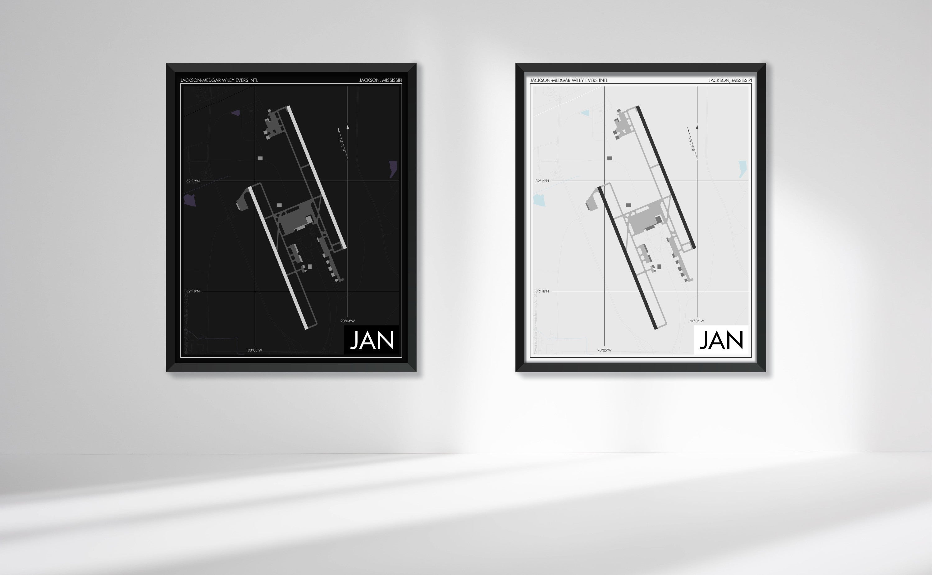 Jackson–Medgar Wiley Evers International Airport (JAN) Art Print