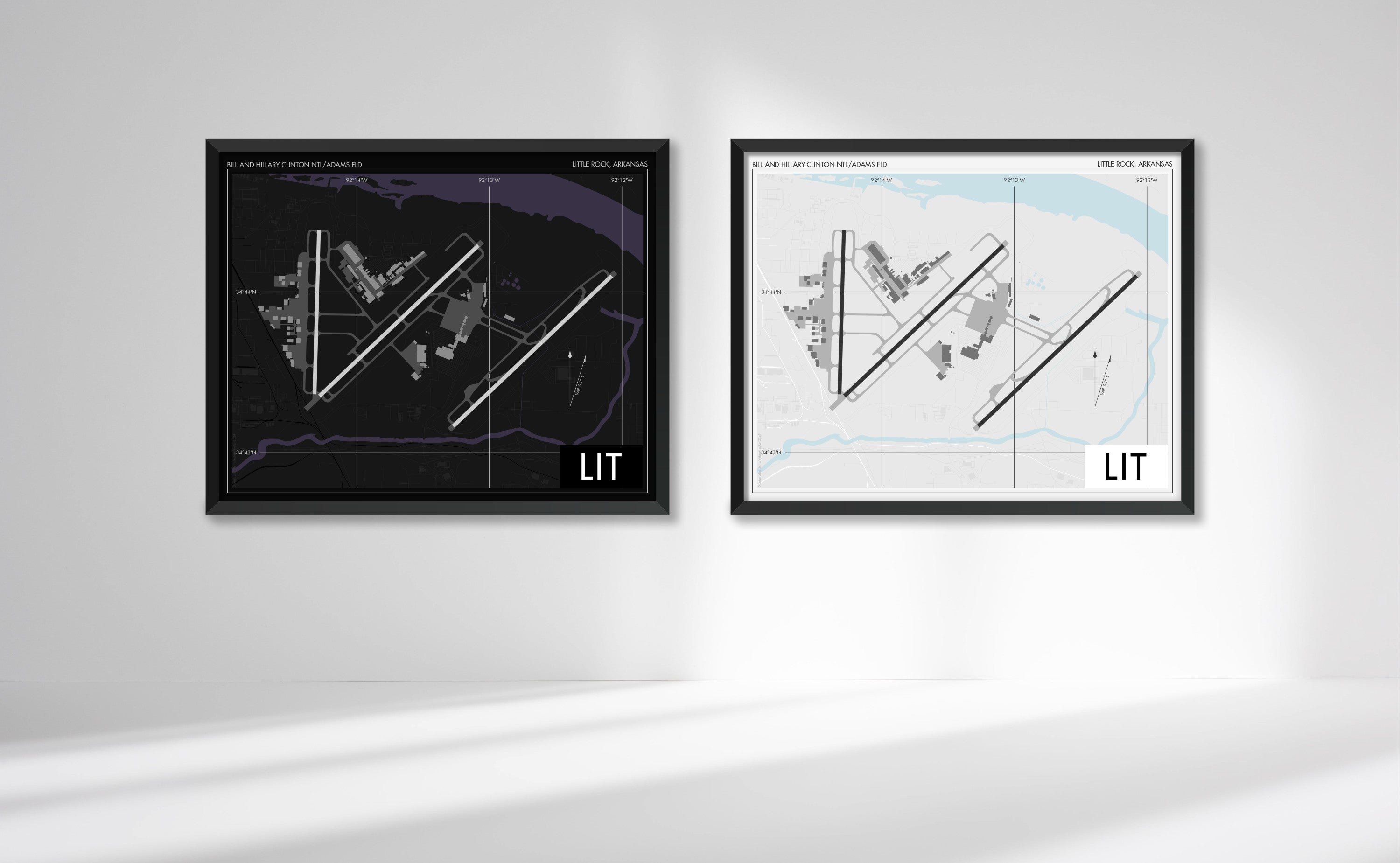 Clinton National Airport (LIT) Art Print