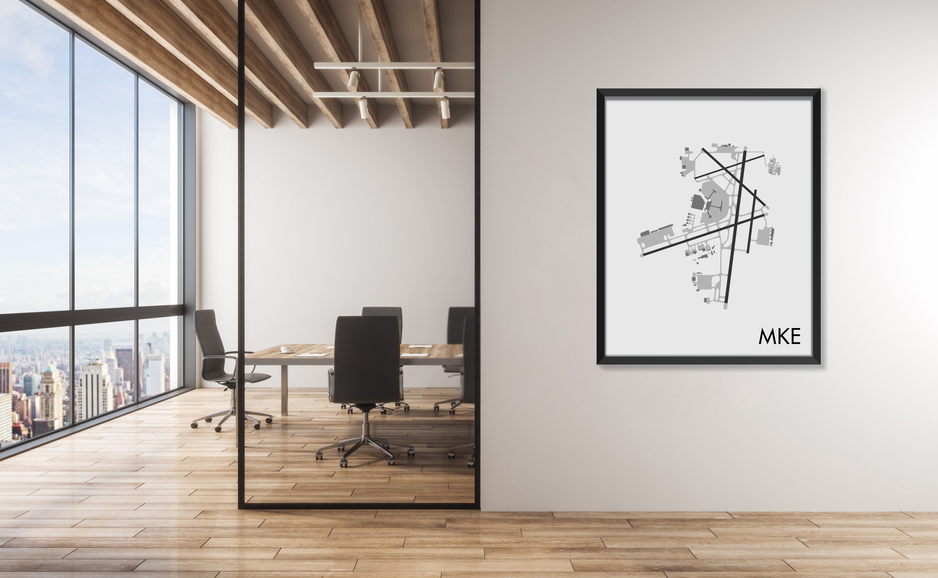 Milwaukee Mitchell International Airport (MKE) Art Print