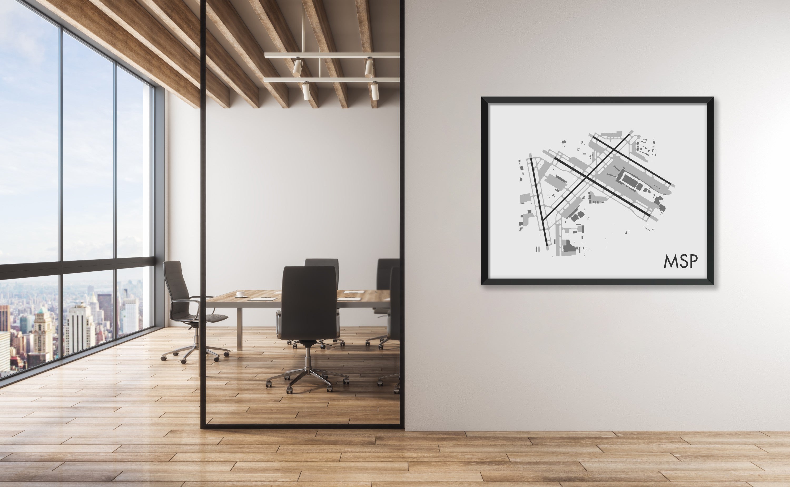 Minneapolis–Saint Paul International Airport (MSP) Art Print