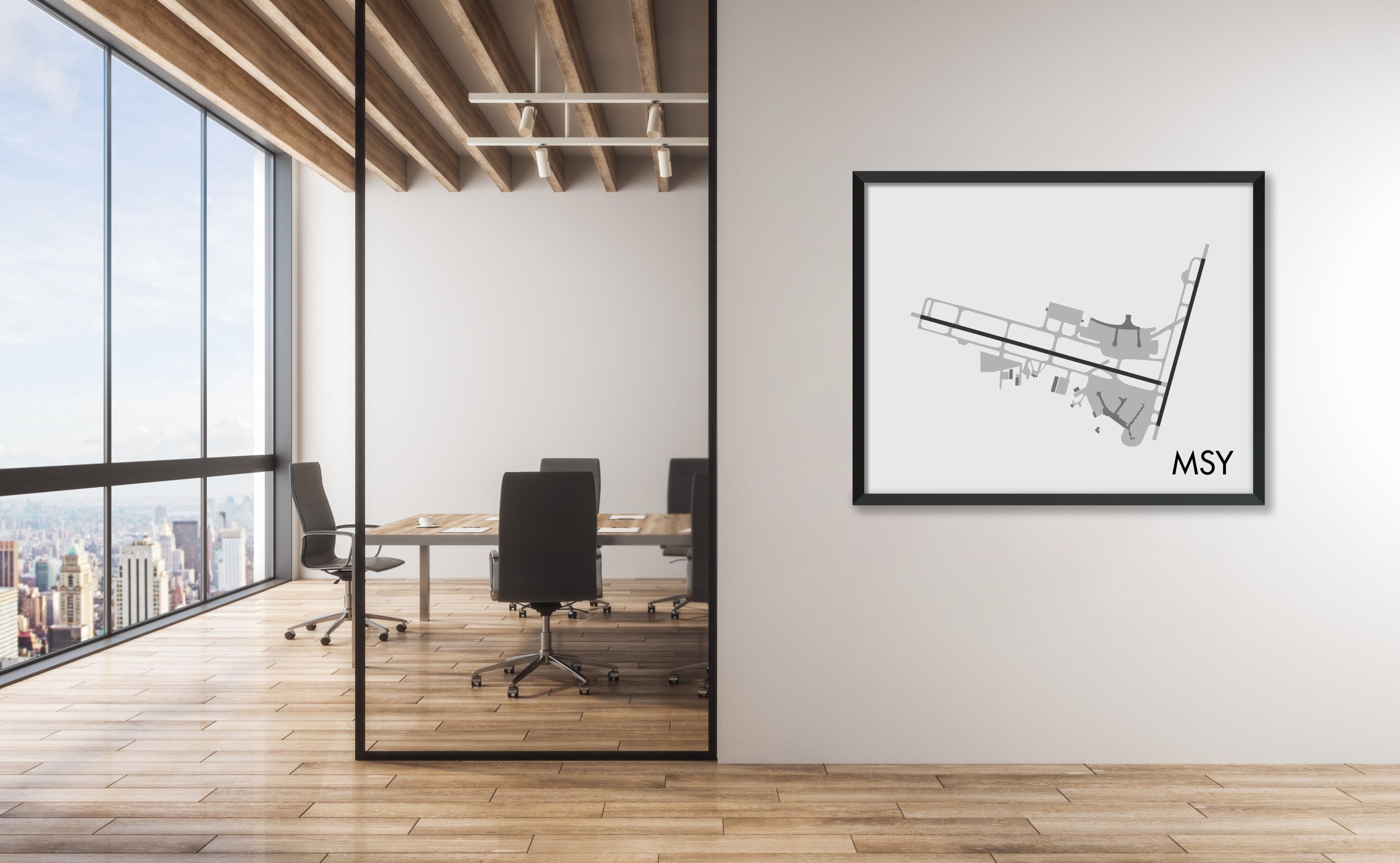 Louis Armstrong New Orleans Airport (MSY) Art Print