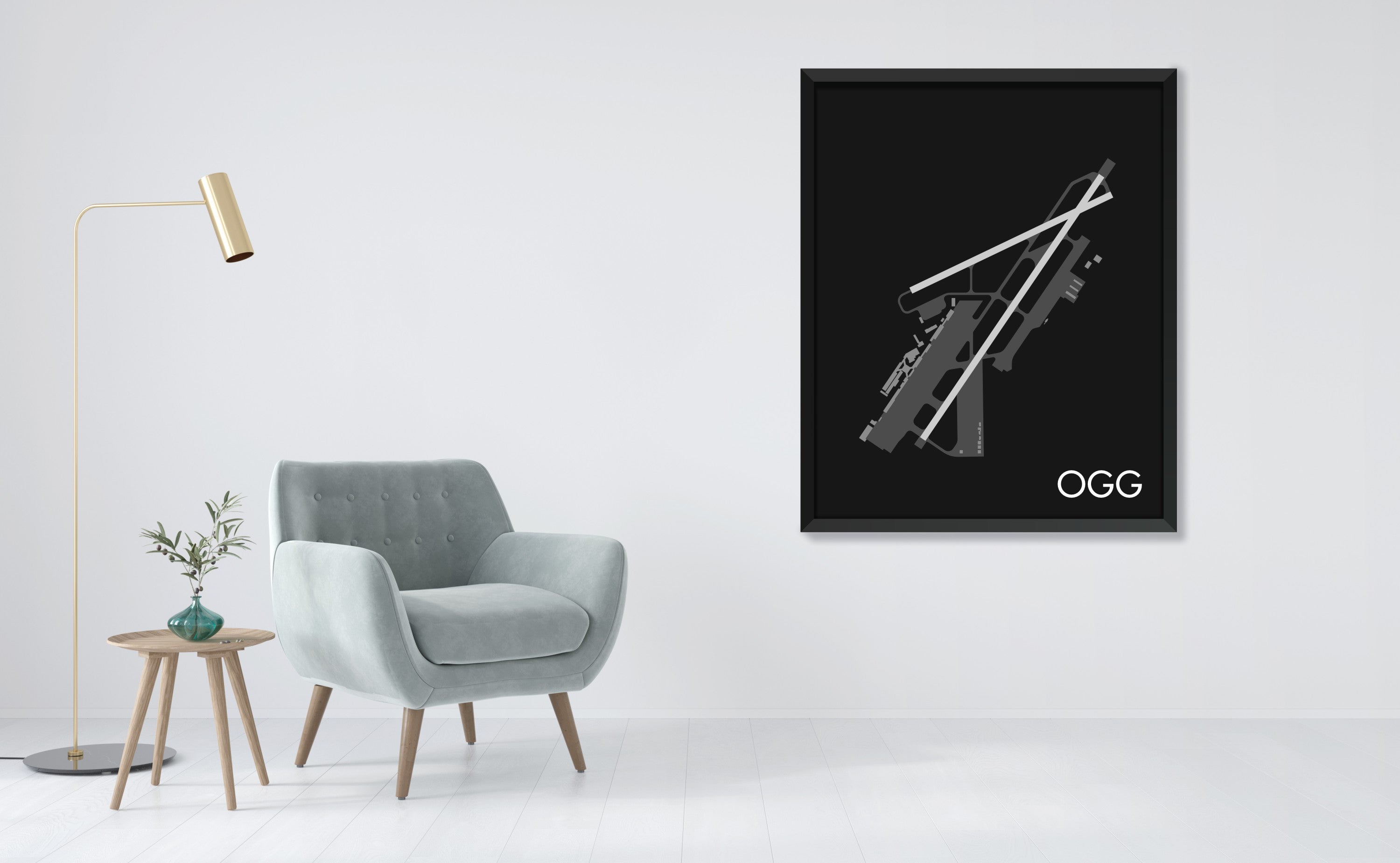 Kahului Airport (OGG) Art Print