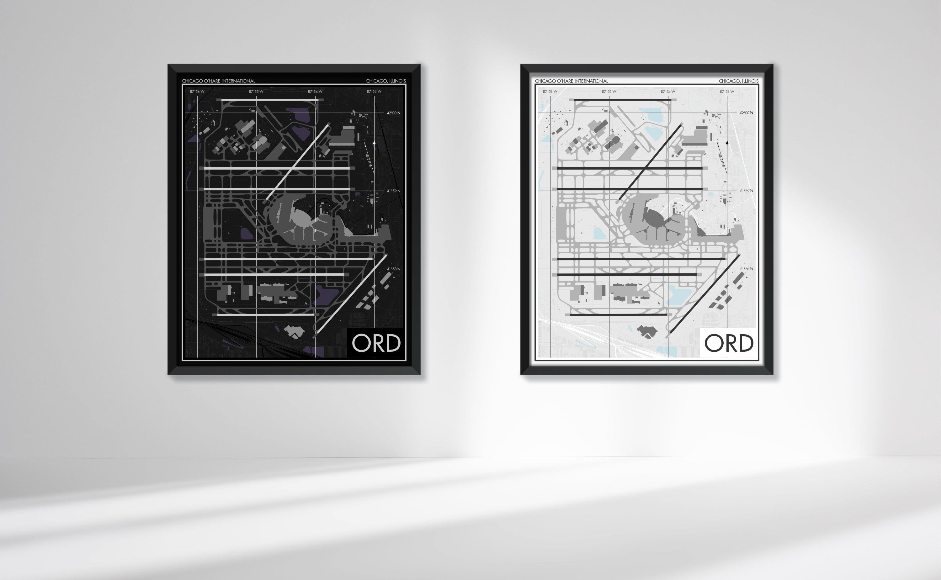 Chicago O'Hare International Airport (ORD) Art Print
