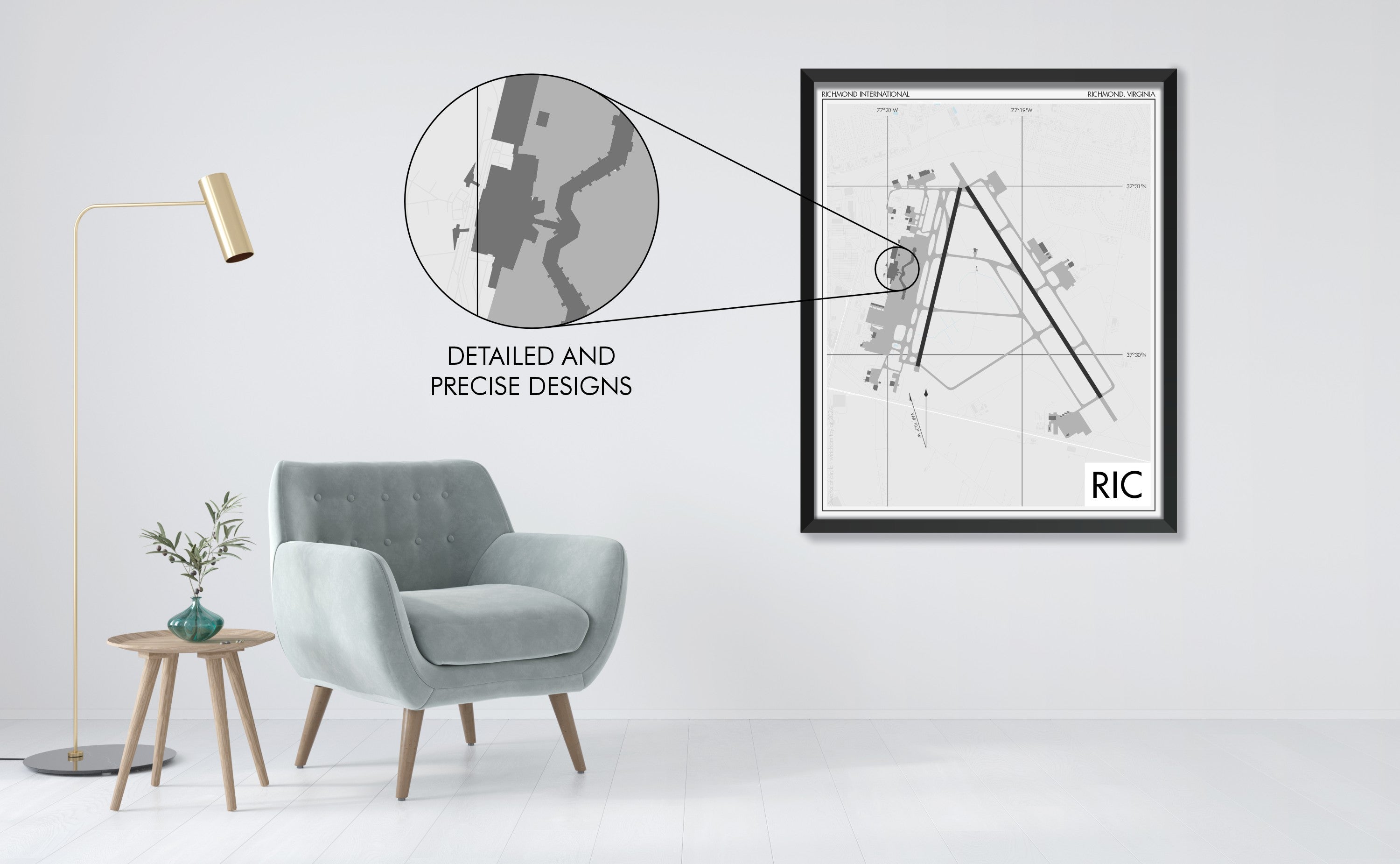 Richmond International (RIC) Airfield Art Print