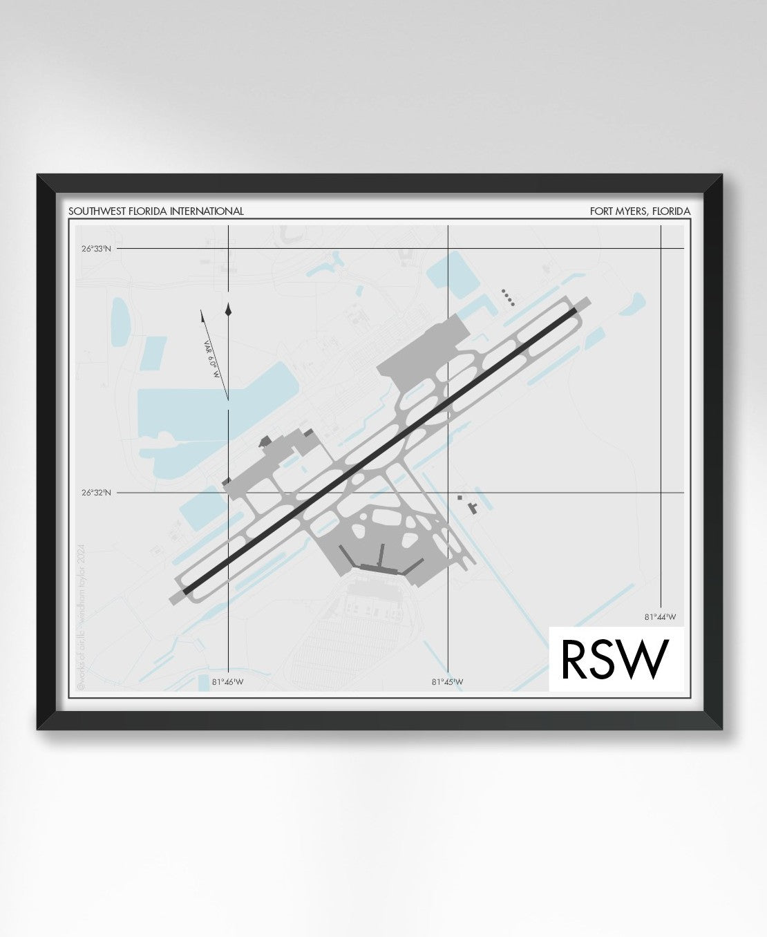 Southwest Florida International Airport (RSW) Art Print