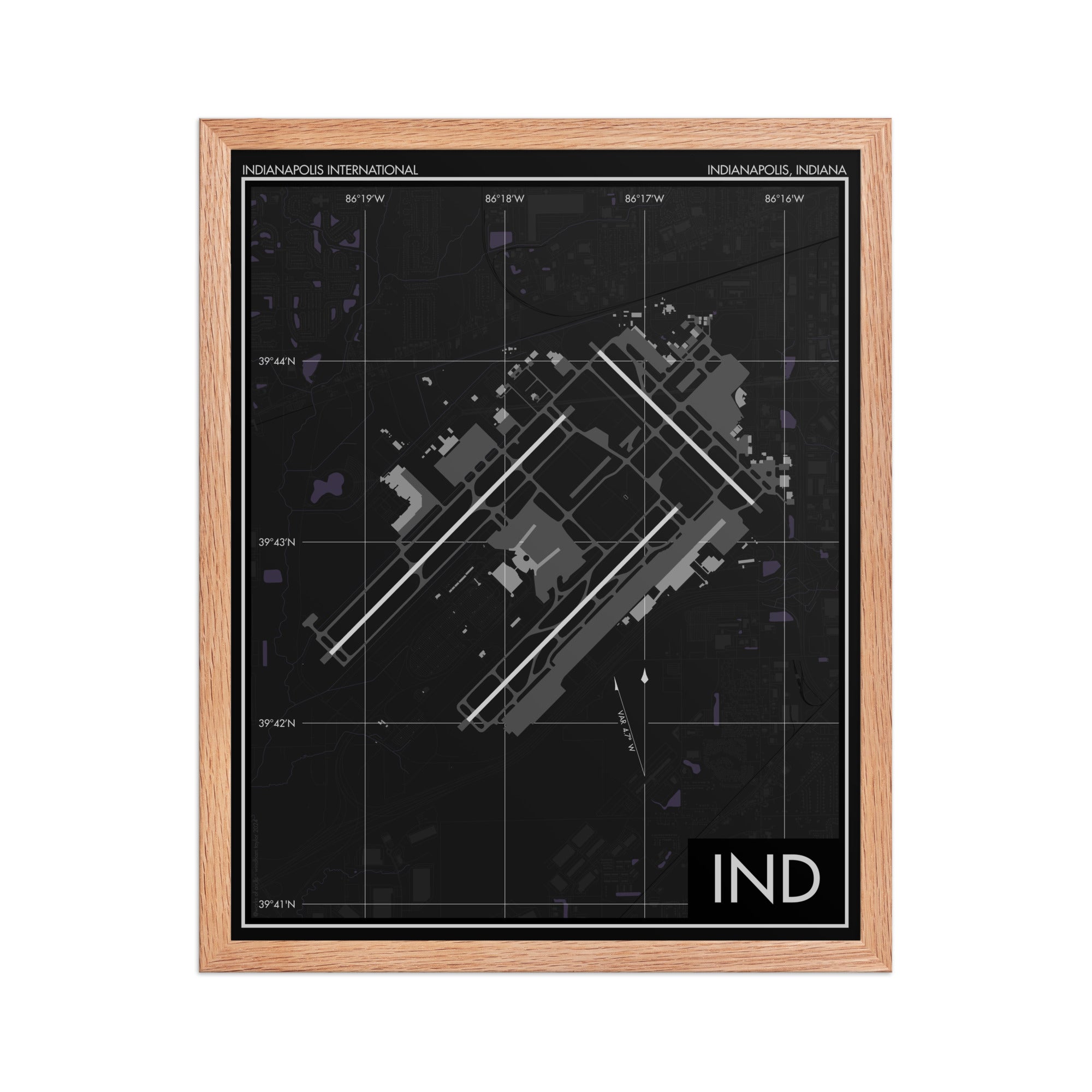 Indianapolis International Airport (IND) Art Print
