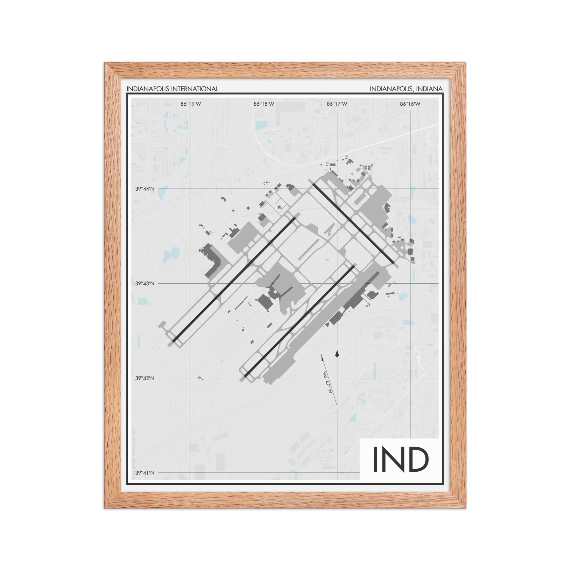 Indianapolis International Airport (IND) Art Print